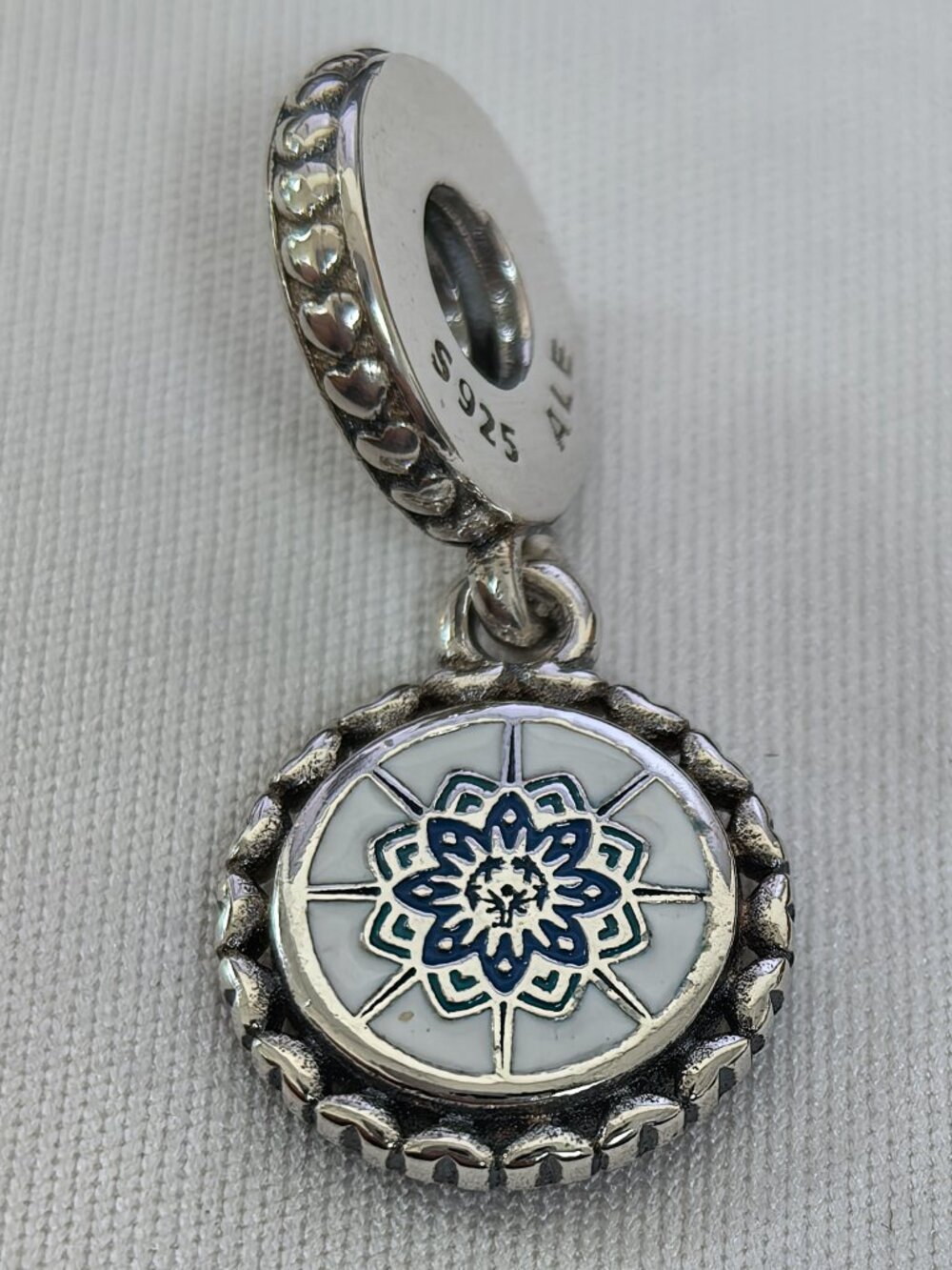 Pandora Logo for the 2025 Turin Winter Games Charm Pendant, S925 Silver Jewelry